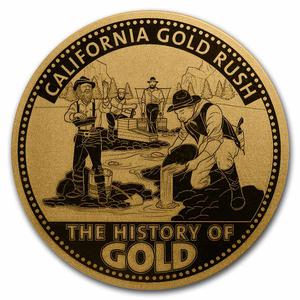 Solomon Islands / Gold Hundredth-Ounce 2023 California Gold Rush - reverse photo