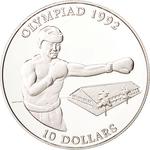 Ten Dollars 1992 Boxing: Photo Coin, Solomon Islands, Ten Dollars 1992 Boxing / thumbnail
