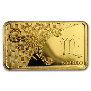 Solomon Islands / Gold Half Gram 2020 Scorpio - reverse photo