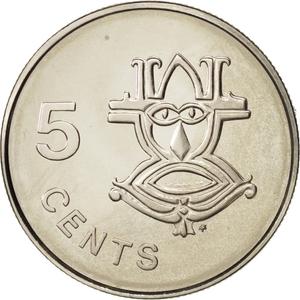Solomon Islands / Five Cents 1978 - reverse photo