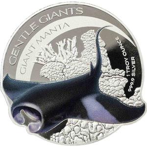 Solomon Islands / Silver Ounce 2023 Manta - reverse photo