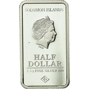 Solomon Islands / 2.5 Grams Silver 2015 Paris - reverse photo