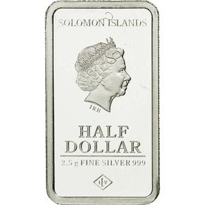 Solomon Islands / 2.5 Grams Silver 2015 Barcelona - reverse photo