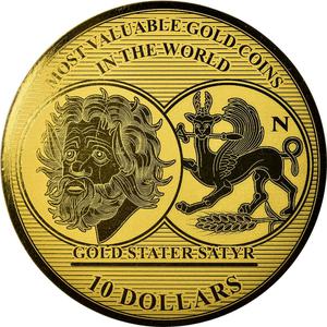 Solomon Islands / Ten Dollars Gold 2017 Gold Stater - reverse photo