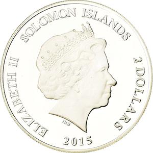 Solomon Islands / Two Dollars Silver 2015 Sphinx - reverse photo