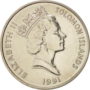 Solomon Islands / One Dollar 1991 Pearl Harbour - obverse photo