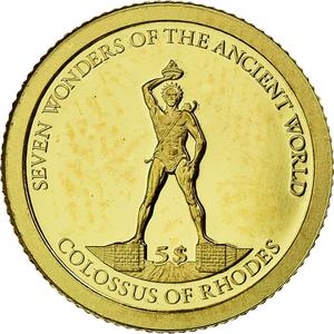 Solomon Islands / Five Dollars Gold 2011 Colossus - obverse photo