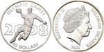 Silver Ounce 2008 Olympic Games - Handball: Photo Coin, Solomon Islands, Silver Ounce 2008 Olympic Games - Handball / thumbnail