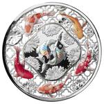 Silver Two Ounces 2023 Koi Fish Filigree: Photo Coin, Solomon Islands, Silver Two Ounces 2023 Koi Fish Filigree / thumbnail