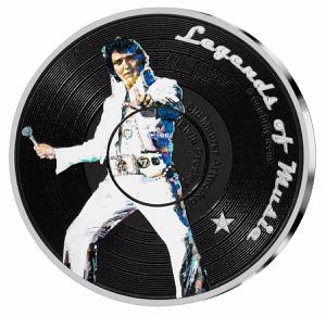 Solomon Islands / Silver Ounce 2019 Elvis Presley - reverse photo