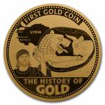 Gold Hundredth-Ounce 2023 First Gold Coin: Photo Coin, Solomon Islands, Gold Hundredth-Ounce 2023 First Gold Coin / thumbnail