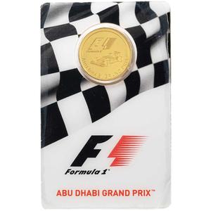 Solomon Islands / Gold Quarter Ounce 2016 Formula 1 Abu Dhabi Grand Prix - reverse photo