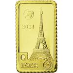 Ten Dollars Gold 2014 Paris: Photo Coin, Solomon Islands, Ten Dollars Gold 2014 Paris / thumbnail