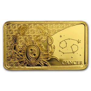 Solomon Islands / Gold Half Gram 2020 Cancer - reverse photo