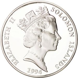 Solomon Islands / Ten Dollars 1994 Relay Race - obverse photo