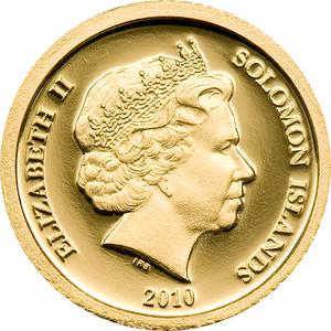 Solomon Islands / Gold Half Gram 2010 Mother Teresa - obverse photo