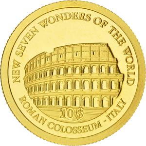Solomon Islands / Ten Dollars Gold 2007 Colosseum - reverse photo