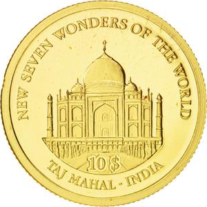Solomon Islands / Ten Dollars Gold 2007 Taj Mahal - reverse photo