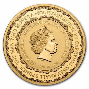 Solomon Islands / Gold Two Ounces 2021 Confucius - obverse photo