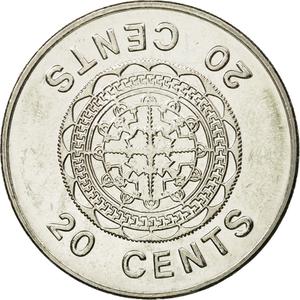 Solomon Islands / Twenty Cents 2005 - reverse photo