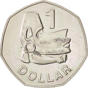 Solomon Islands / One Dollar 1977 - reverse photo