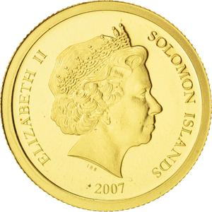 Solomon Islands / Ten Dollars Gold 2007 Taj Mahal - obverse photo