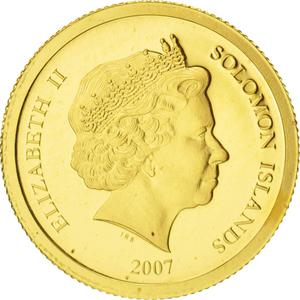 Solomon Islands / Ten Dollars Gold 2007 Great Wall - obverse photo