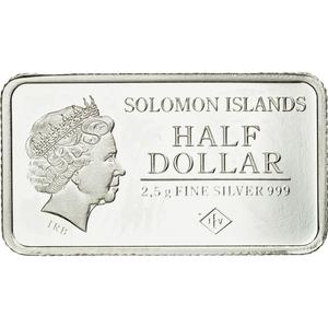 Solomon Islands / 2.5 Grams Silver 2015 Dresden - reverse photo