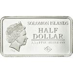 2.5 Grams Silver 2015 Dresden: Photo Coin, Solomon Islands, 2.5 Grams Silver 2015 Dresden / thumbnail