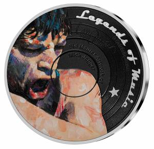 Solomon Islands / Silver Ounce 2019 Mick Jagger - reverse photo