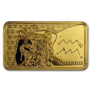 Solomon Islands / Gold Half Gram 2020 Aquarius - reverse photo