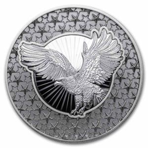 Solomon Islands / Silver Two Ounces 2025 Filigree American Eagle - reverse photo