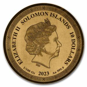 Solomon Islands / Gold Hundredth-Ounce 2023 Temple of Artemis - obverse photo