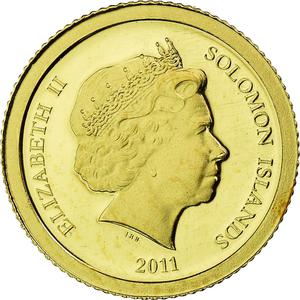 Solomon Islands / Five Dollars Gold 2011 Colossus - reverse photo