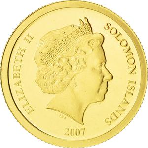 Solomon Islands / Ten Dollars Gold 2007 Chichen Itza - obverse photo