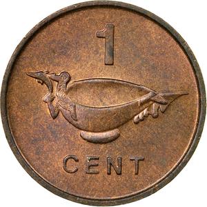 Solomon Islands / One Cent 1977 - reverse photo