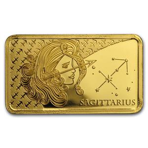 Solomon Islands / Gold Half Gram 2020 Sagittarius - reverse photo