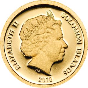 Solomon Islands / Gold Half Gram 2010 Common Spotted Cuscus - obverse photo