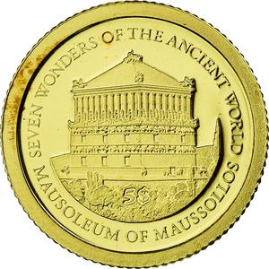 Solomon Islands / Five Dollars Gold 2011 Mausoleum - obverse photo