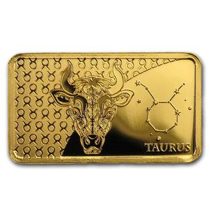 Solomon Islands / Gold Half Gram 2020 Taurus - reverse photo