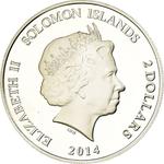 Two Dollars Silver 2014 Tutankhamun: Photo Coin, Solomon Islands, Two Dollars Silver 2014 Tutankhamun / thumbnail