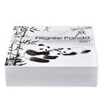 Silver Two Ounces 2021 Filigree Panda: Photo Coin, Solomon Islands, Silver Two Ounces 2021 Filigree Panda / thumbnail