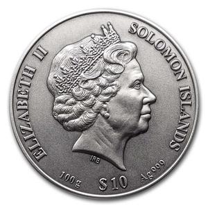 Solomon Islands / Silver One Hundred Grams 2021 Pantheon - obverse photo