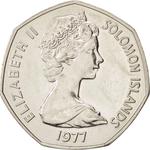 One Dollar 1977: Photo Coin, Solomon Islands, One Dollar 1977 / thumbnail