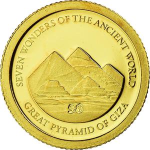 Solomon Islands / Five Dollars Gold 2011 Great Pyramid - obverse photo