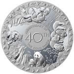 Silver Fifty Grams 2022 Panda 40th Anniversary: Photo Coin, Solomon Islands, Silver Fifty Grams 2022 Panda 40th Anniversary / thumbnail