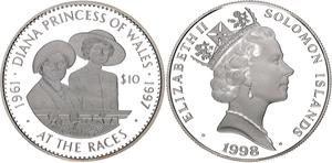 Solomon Islands / Silver Ounce 1998 Diana Princess of Wales - obverse photo