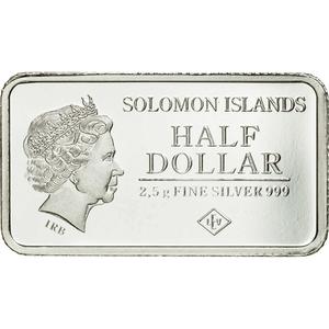 Solomon Islands / 2.5 Grams Silver 2015 Agra - reverse photo