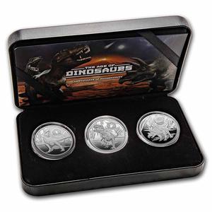 Solomon Islands / Silver Ounce 2021 Age of Dinosaurs - reverse photo