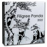 Silver Two Ounces 2022 Filigree Panda: Photo Coin, Solomon Islands, Silver Two Ounces 2022 Filigree Panda / thumbnail